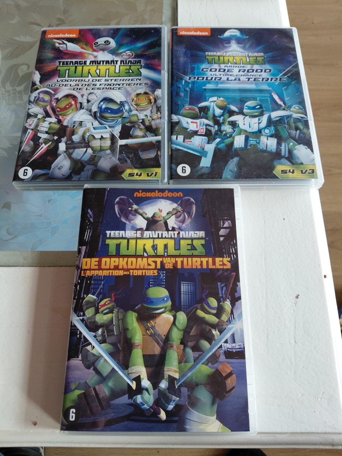 Teenage Mutant Ninja Turtles film + S4 V1 & S4 V3, Gebruikt, Animatie, Ophalen of Verzenden, Alle leeftijden