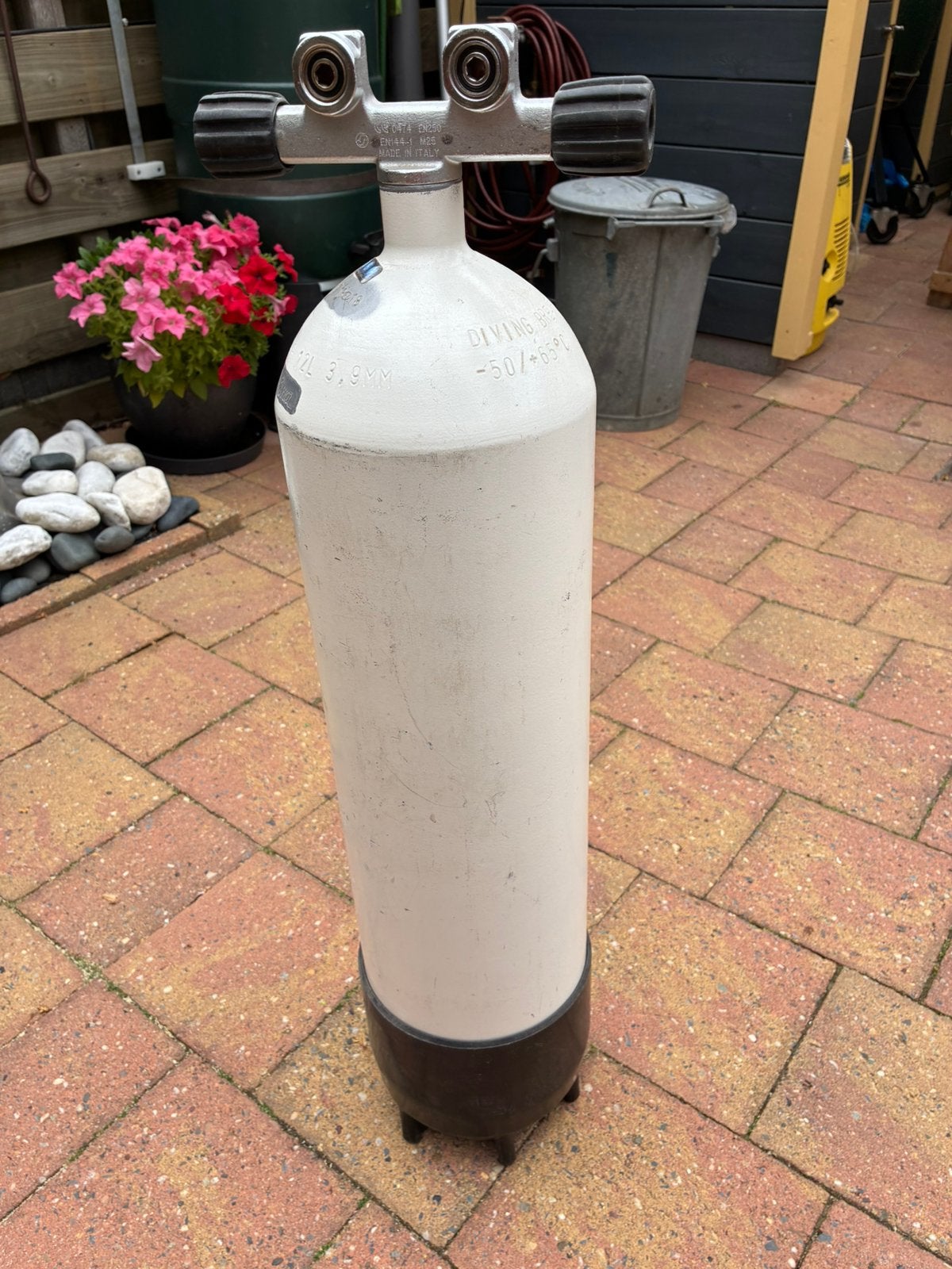 Duikfles van 12 liter, Watersport en Boten, Duiken, Ophalen, Gebruikt, Duikfles