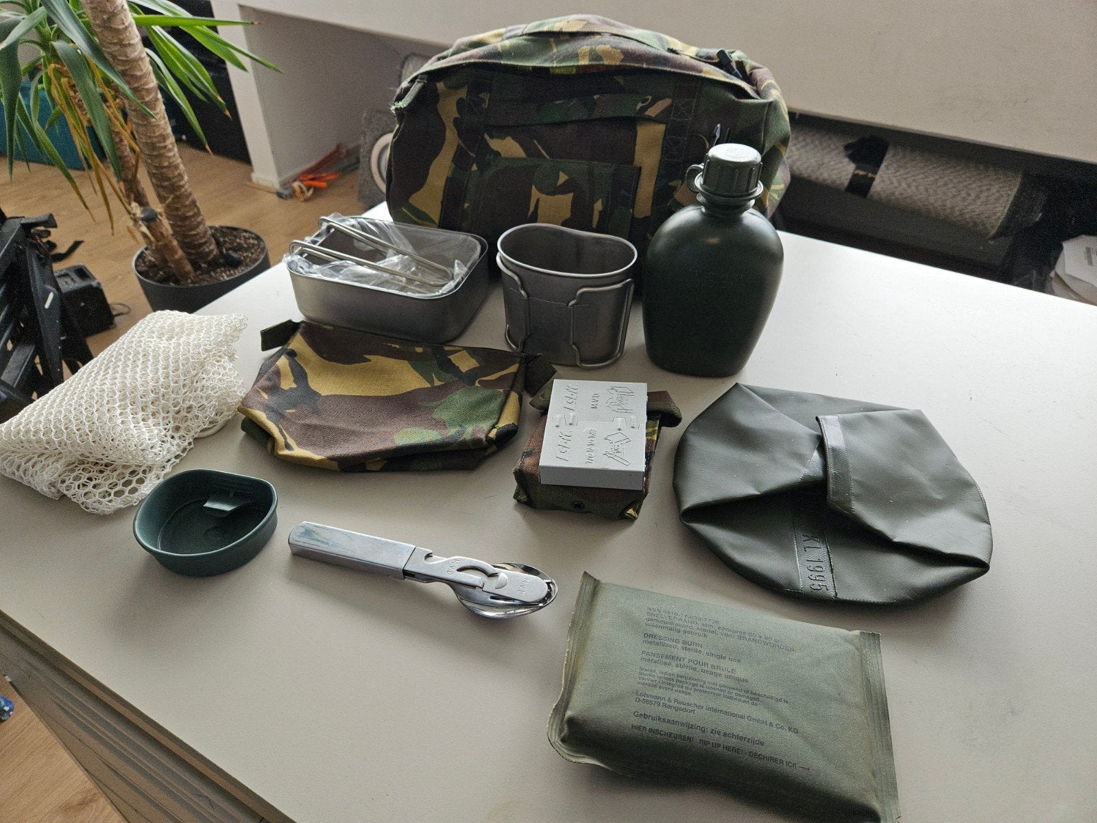 Defensie eetgerei en toebehoren, Ophalen of Verzenden, Landmacht, Nederland, Overige typen