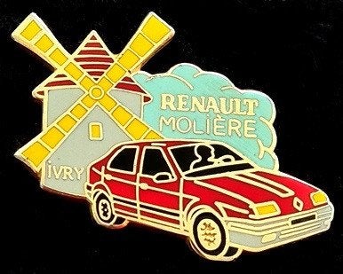 Renault Moliere pin- emaille, Verzenden, Nieuw, Transport, Speldje of Pin