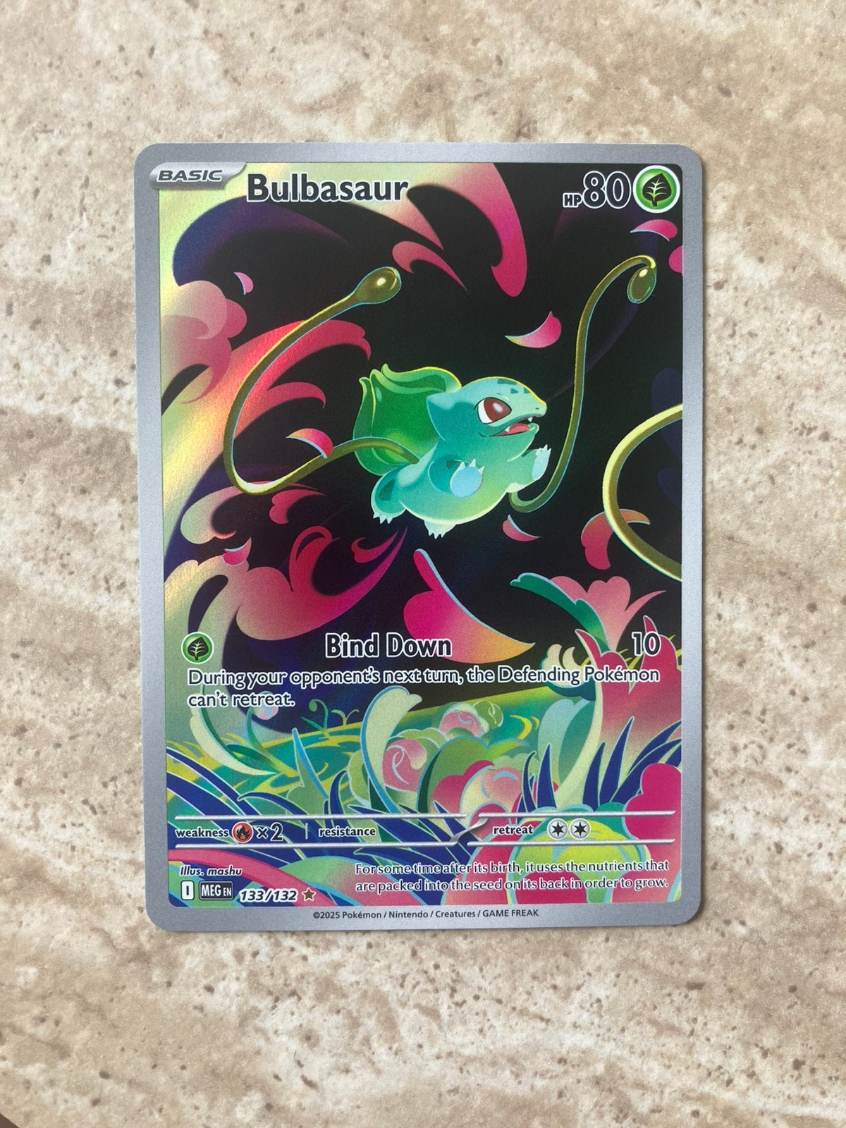 Pokemon kaart Bulbasaur 133/132 Mega Evolutions, Ophalen of Verzenden, Zo goed als nieuw