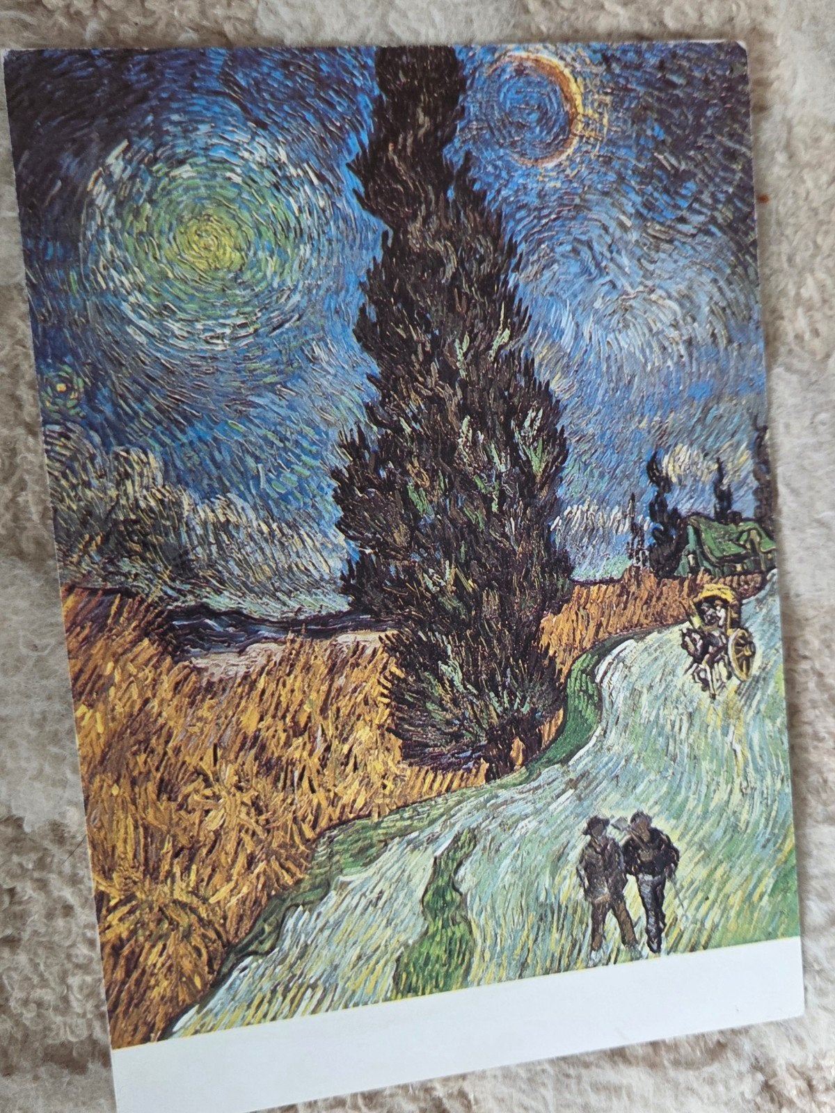 Ansichtkaart Vincent van Gogh - De Sterrennacht, Verzenden, 1980 tot heden, Gelopen, Cultuur en Media
