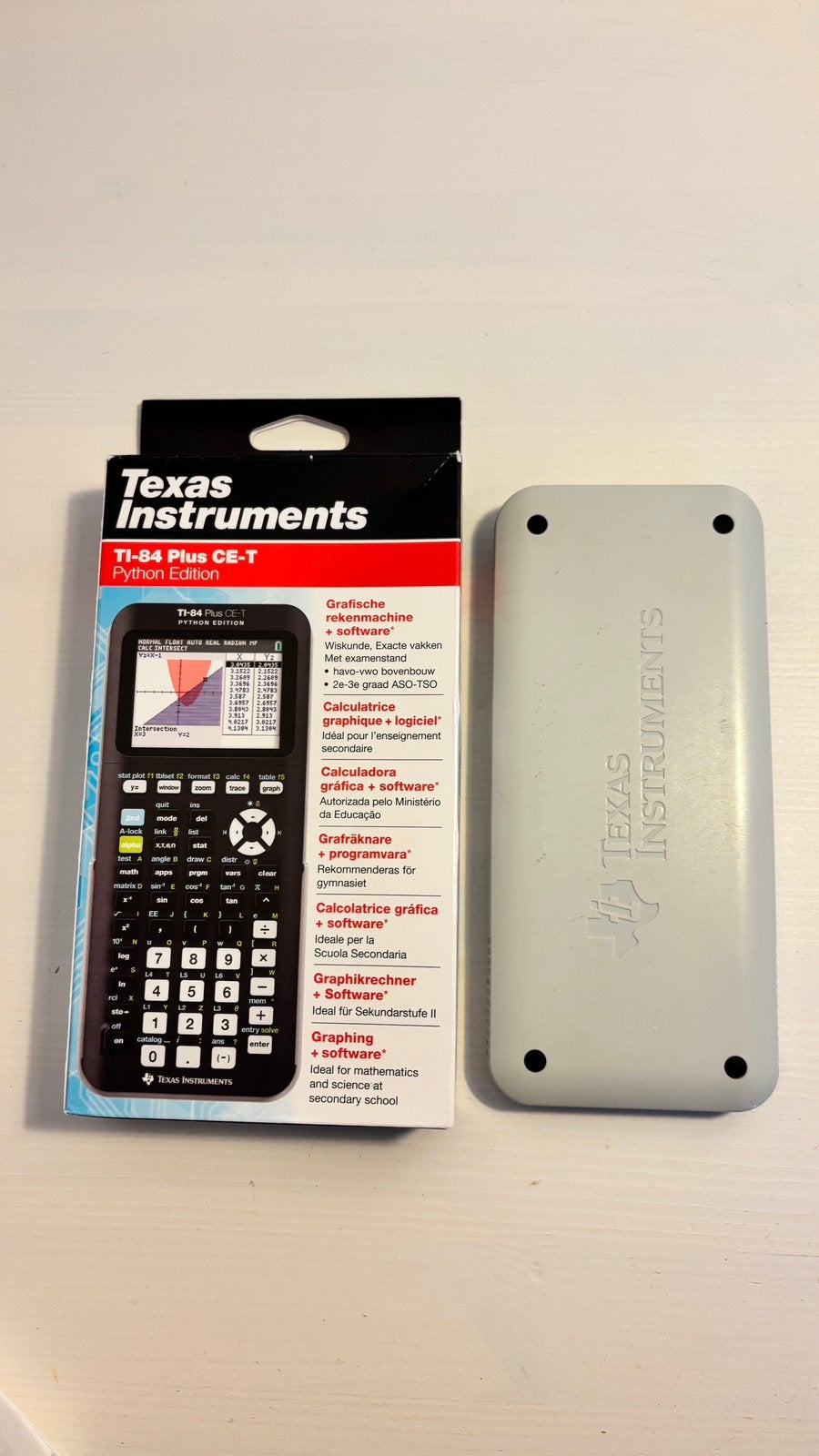 Texas Instruments TI-84 Plus CE-T, Ophalen of Verzenden, Grafische rekenmachine, Zo goed als nieuw