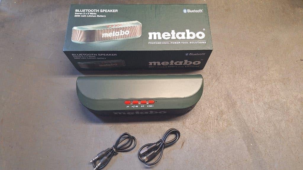 Metabo Bluetooth speaker Box Muziekbox BT NIEUW!!!, Audio, Tv en Foto, Radio's, ., Nieuw, Ophalen of Verzenden, Bouwradio