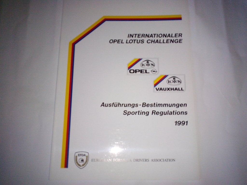 Opel Lotus Vauxhall Challenge brochure folder 1991 DuitsEnge, Ophalen of Verzenden, Zo goed als nieuw, Opel