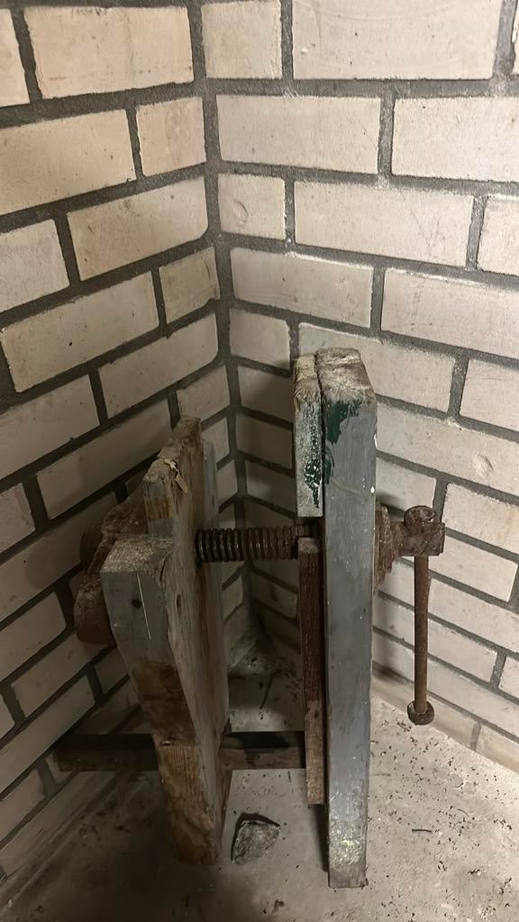 Bankschroef voor aan werkbank, Ophalen, Gebruikt, Minder dan 70 cm, Bankschroef