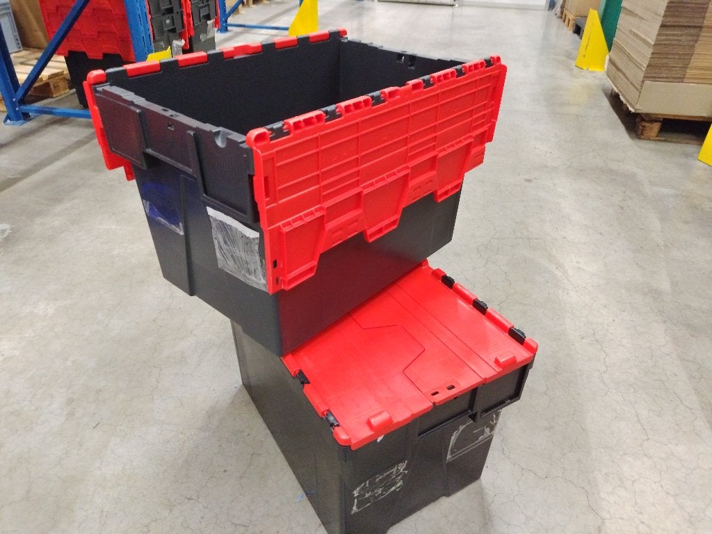 Distributiebox met deksel 2-dlg, Ophalen, 40 tot 60 cm, Zo goed als nieuw, Krat