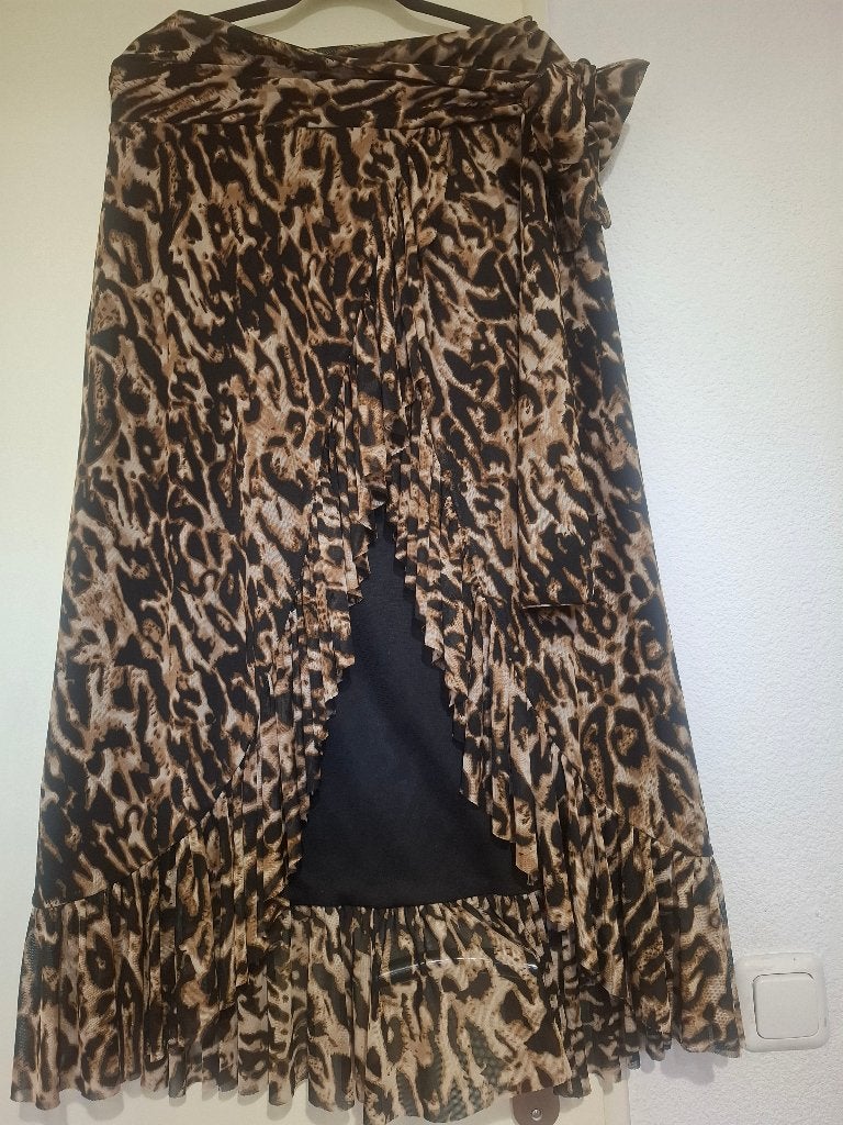 Rok NA-KD maat m/l, Kleding | Dames, Rokken, Ophalen of Verzenden, Zo goed als nieuw, Overige kleuren, Onder de knie