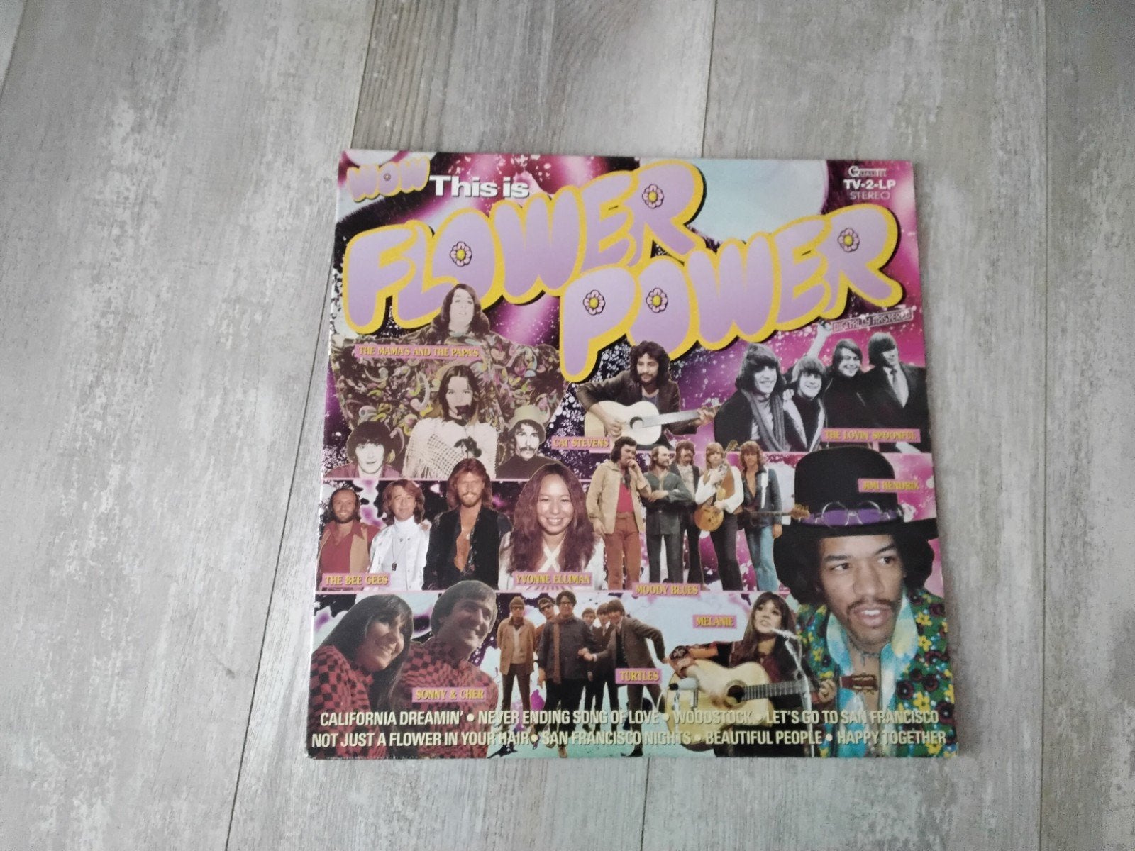 LP Flower Power - Diverse artiesten (Dubbel-LP), Gebruikt, Pop, Complilatie, Ophalen of Verzenden