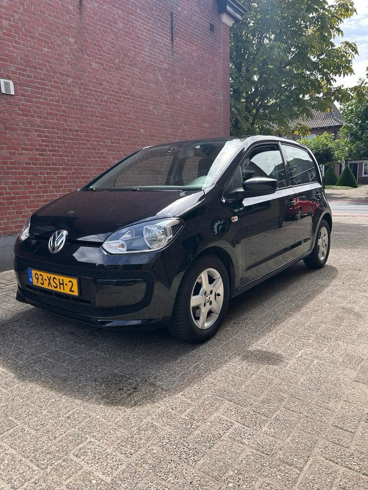 VW Up 5 deurs airco schuifdak navi 75.705 km, Voorwielaandrijving, Stof, 4 stoelen, Zwart