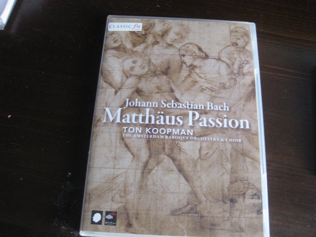 Johann S. Bach Matthaus Passion / Ton Koopman ( 2dvd ), Alle leeftijden, Ophalen of Verzenden, Zo goed als nieuw, Muziekvideo's
