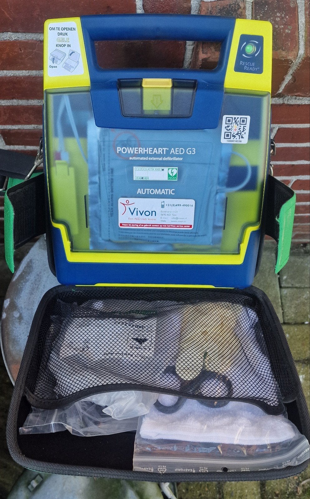Powerheart AED G3 met nieuwe keuring en accessoires, Ophalen of Verzenden, Zo goed als nieuw, Overige typen