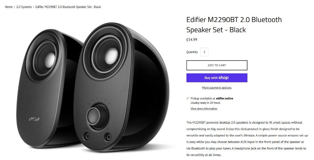 Media Boxen Edifier M2290BT, Ophalen of Verzenden, Zo goed als nieuw
