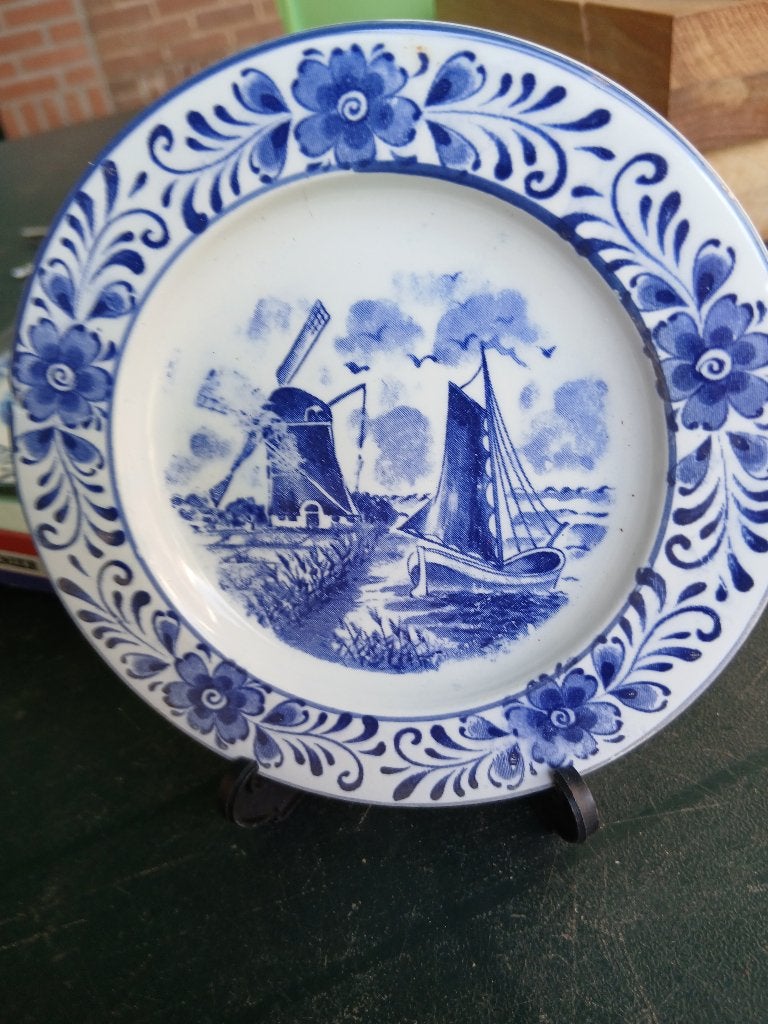 Delfsblauw bordje, Antiek en Kunst, Ophalen of Verzenden