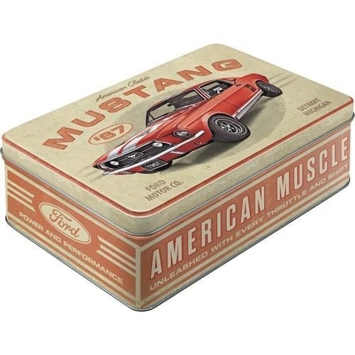 Ford Mustang GT 1967 red voorraadblik reclame blik deco