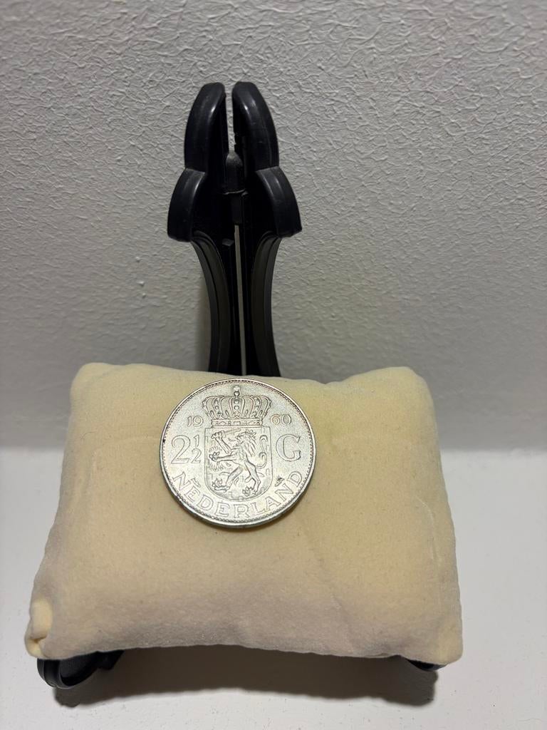 Zilveren 2½ Gulden Koningin Juliana 1960, Koningin Juliana, Verzenden, Zilver, Losse munt