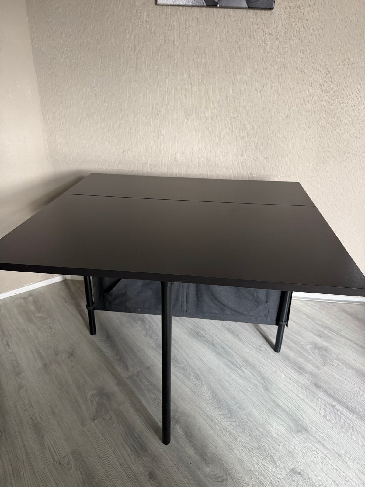 Ikea uitklapbare eettafel - Zwart, Huis en Inrichting, Ophalen, Gebruikt, 100 tot 150 cm, 50 tot 100 cm