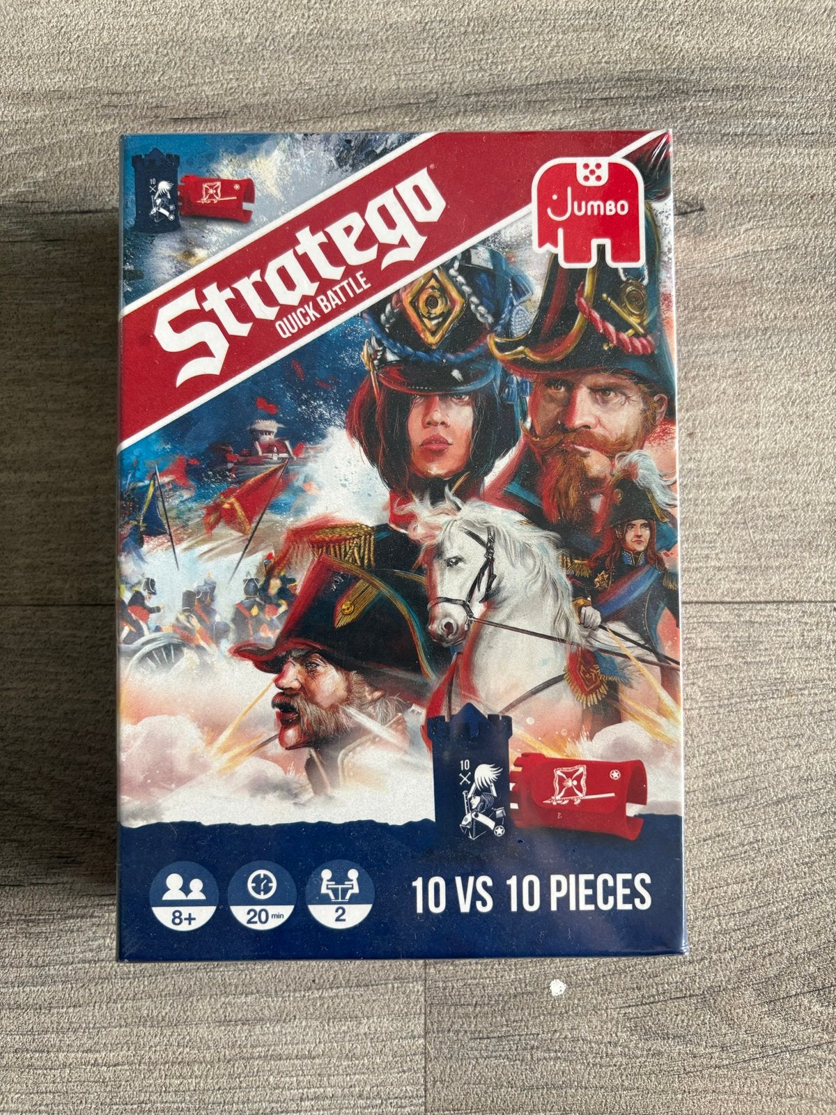 Nieuw: Stratego Quick Battle - Compact Strategisch Bordspel, Een of twee spelers, Ophalen of Verzenden, Nieuw, Reisspel