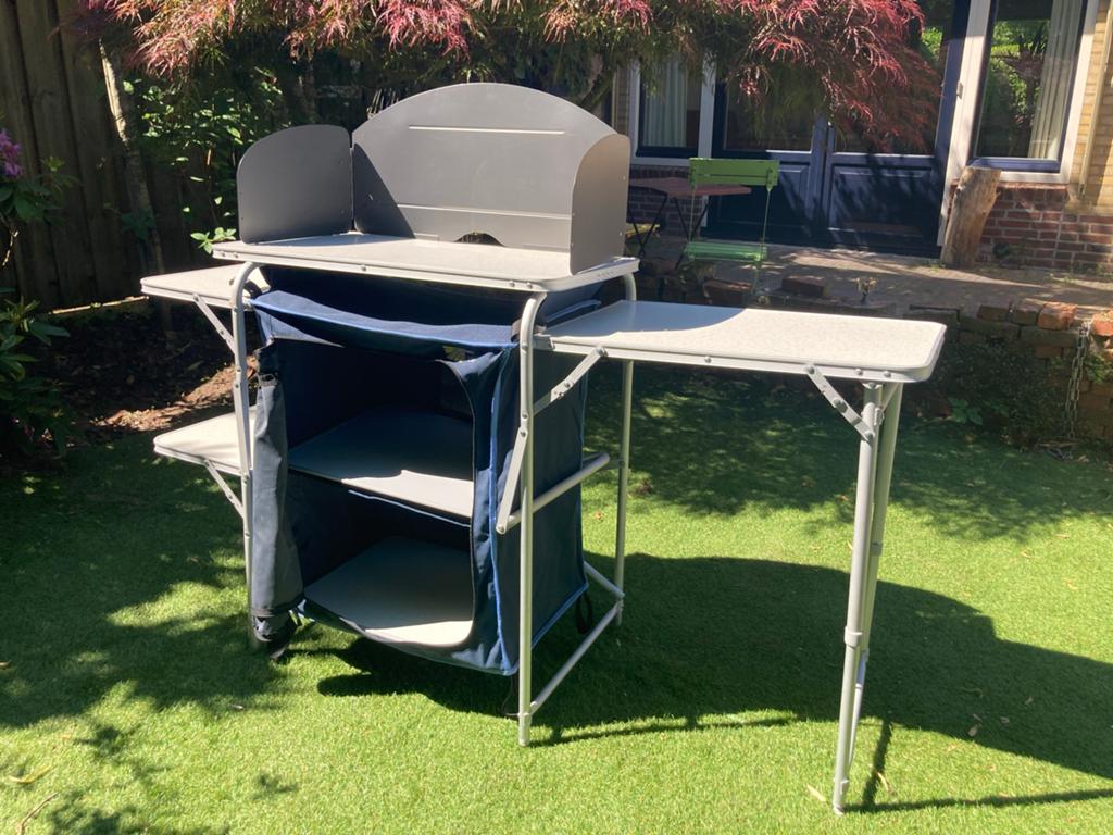 Campingkeuken, Ophalen, Gebruikt