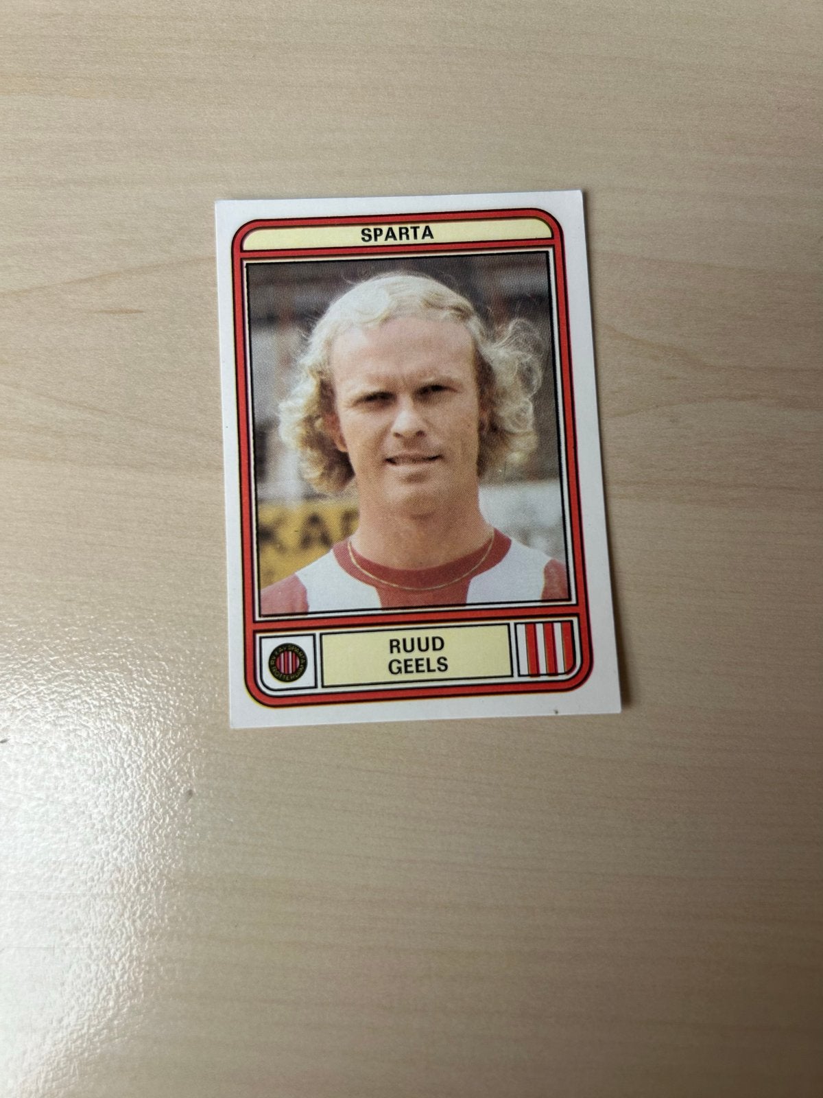 Panini Voetbal 80 - Ruud Geels Sparta #250, Ophalen of Verzenden, Zo goed als nieuw, Sticker