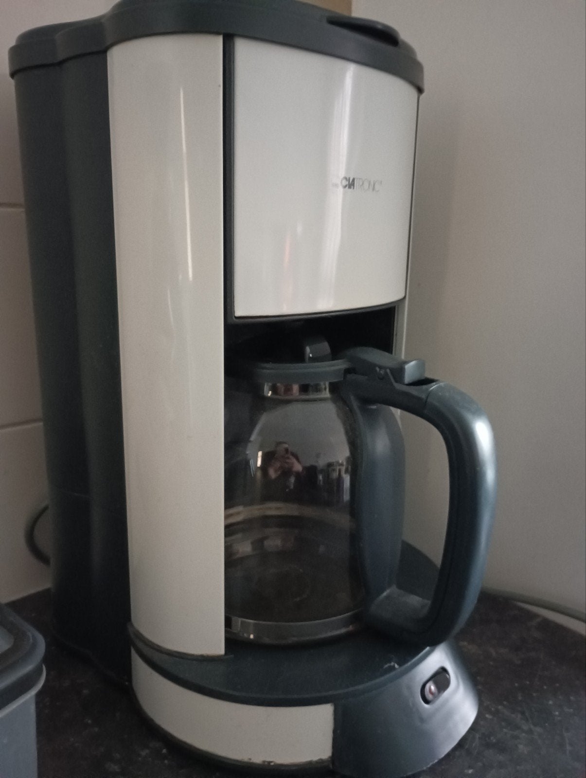 Clatronic koffiezetapparaat - Gebruikt, Witgoed en Apparatuur, Ophalen, Afneembaar waterreservoir, Koffiemachine, Gemalen koffie