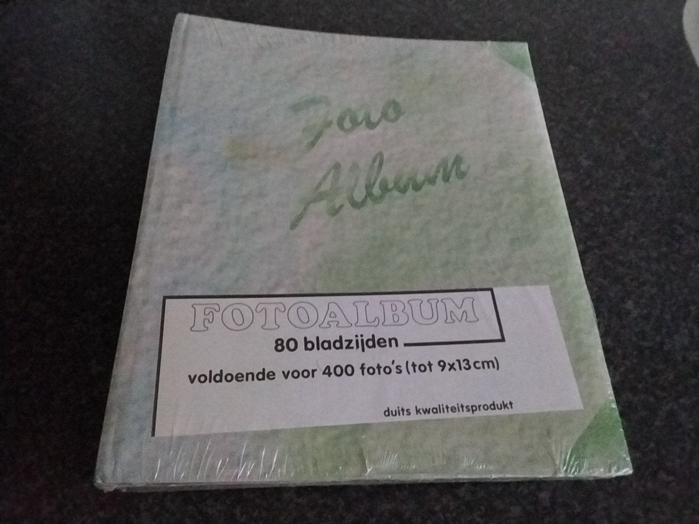 Nieuw Fotoalbum - 80 pagina's voor 400 foto's (9x13cm), Audio, Tv en Foto, Ophalen of Verzenden, Nieuw, Fotoalbum-accessoire, Groen