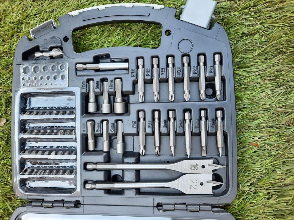 TOPCRAFT Boor- en Bitset 75-delig in Koffer, Ophalen of Verzenden, Zo goed als nieuw, Overige typen