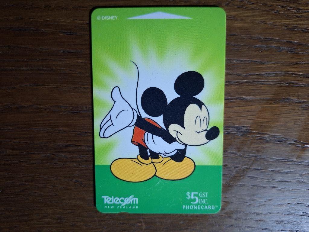 mooie Disney telefoonkaart Nieuw Zeeland, Verzamelen, Telefoonkaarten, Verzenden