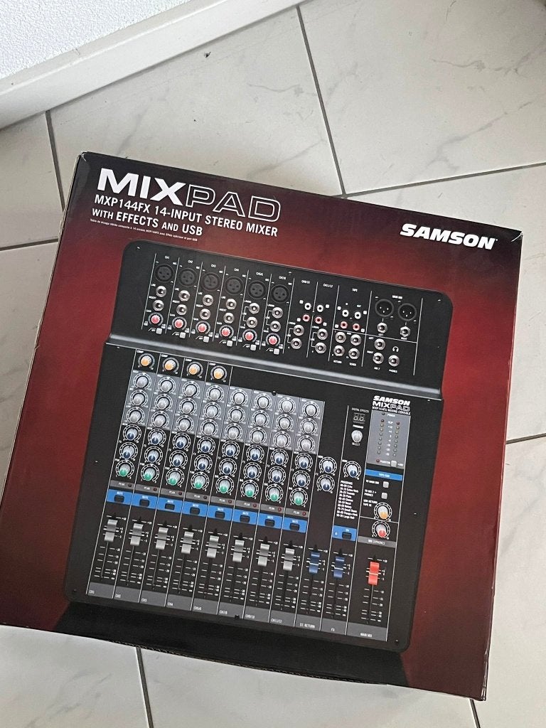 Samson MIXPAD MXP144 FX, Ophalen, Gebruikt, 10 tot 20 kanalen, Microfooningang