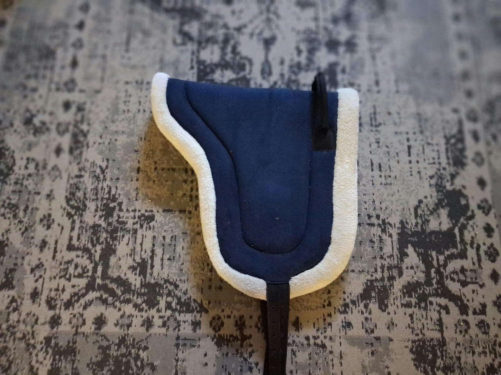 Barebackpad kleur navy, Ophalen, QHP, Zo goed als nieuw, Pony (P)