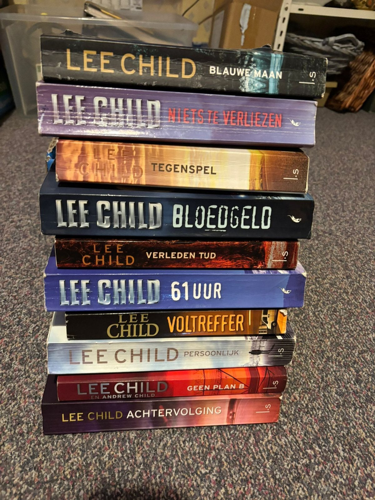 10 boeken te koop van Lee Child, Boeken, Ophalen of Verzenden, Zo goed als nieuw