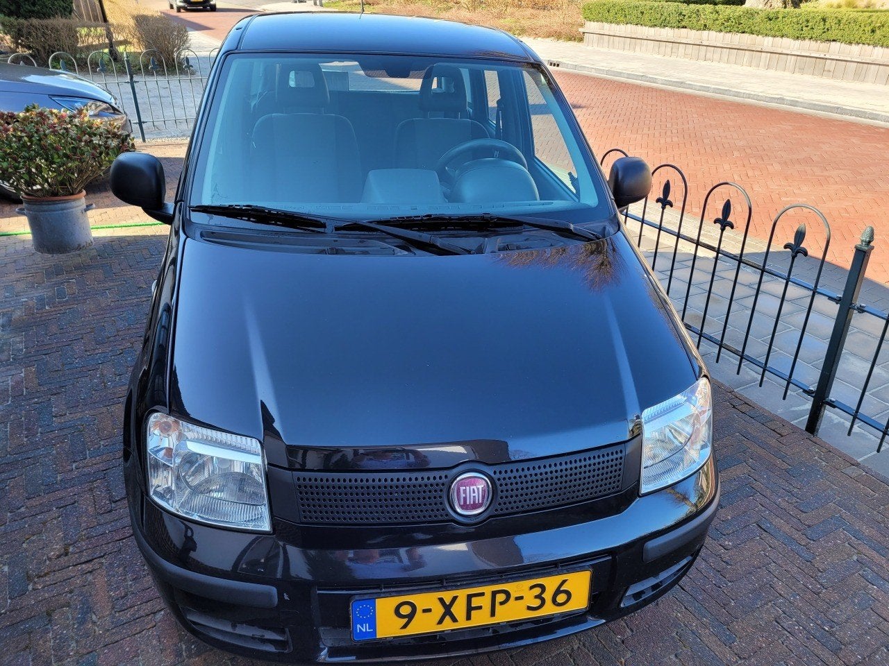 Fiat Panda 1.2 2012 Zwart met trekhaak, Auto's, Fiat, Voorwielaandrijving, 1242 cc, Zwart, Particulier