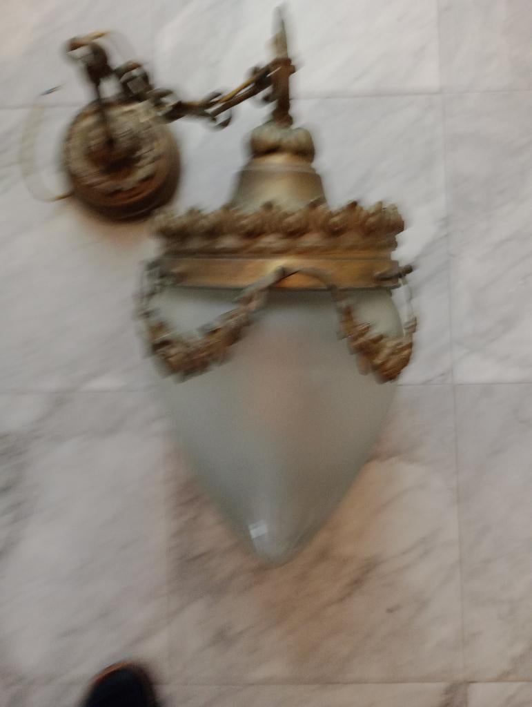 antiek lamp, Ophalen