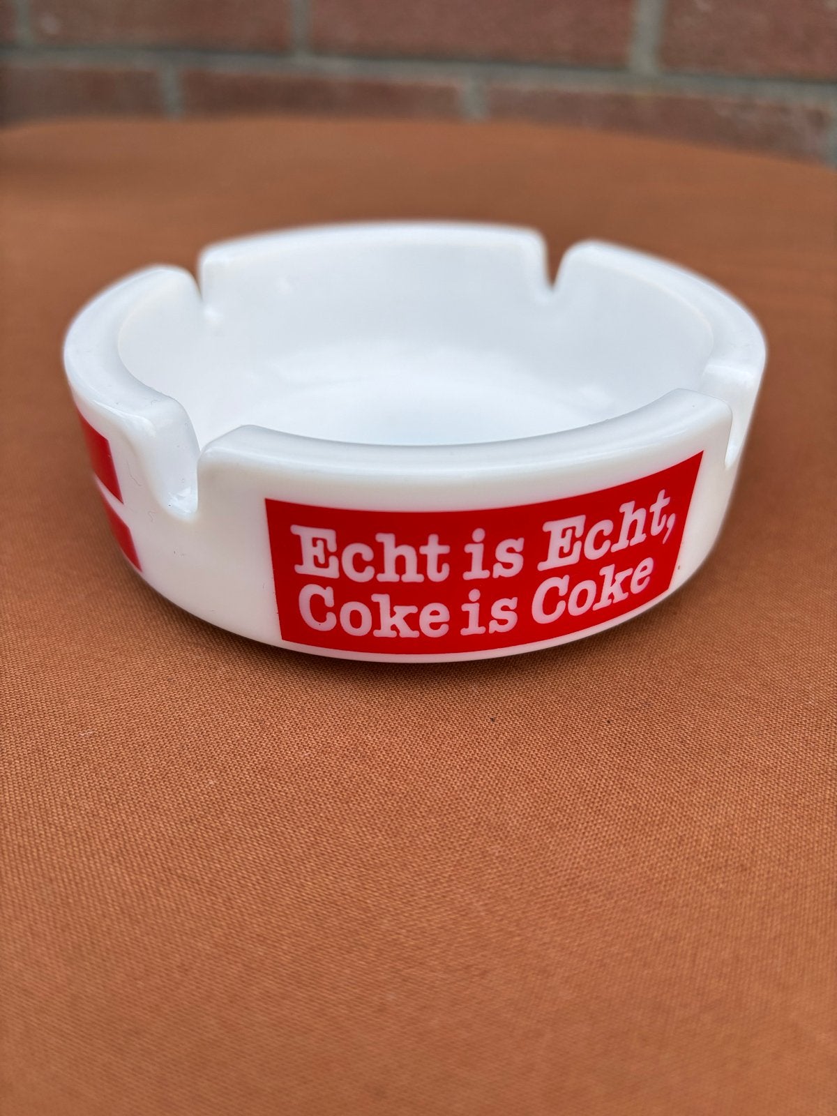 Vintage Coca-Cola Asbak - Echt is Echt, Coke is Coke, Ophalen of Verzenden, Zo goed als nieuw, Asbak