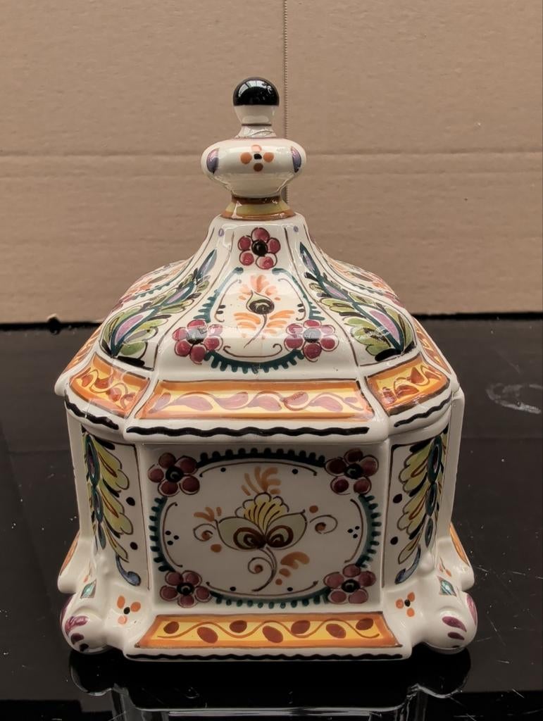 Unieke Buizen Schiedam Delfts Blauw doosje 1957, Antiek en Kunst, Antiek | Keramiek en Aardewerk, Ophalen of Verzenden