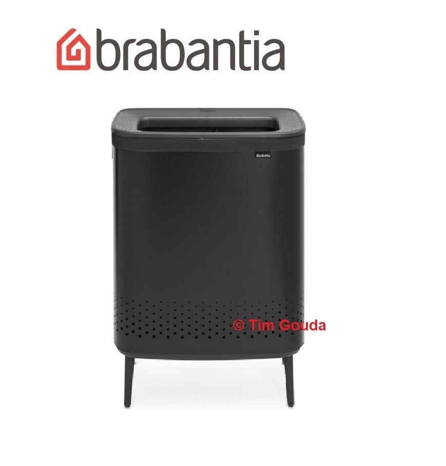 ✅ Brabantia Bo Hi Wasbox 2 x 45 liter Zwart - NIEUW, 40 liter of meer, Ophalen of Verzenden, Nieuw, Kunststof