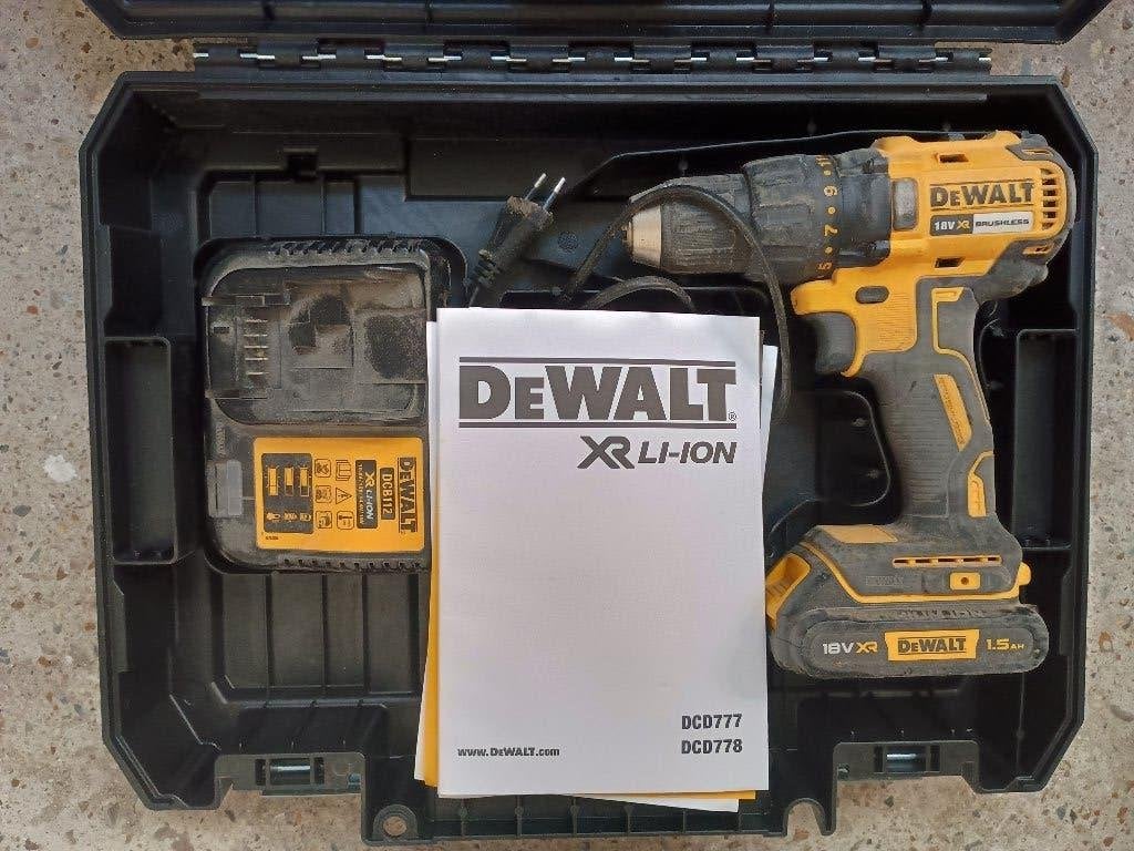 DeWalt DCD777 Boor-/Schroefmachine met Accu en Oplader, Ophalen, Variabele snelheid, Boor- en Schroefmachine, Gebruikt