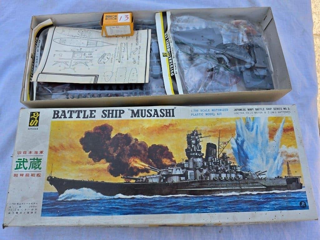 modelbouw bouwpakket Japans battle ship musashi 1:700, Hobby en Vrije tijd, Overige merken, 1:50 of kleiner, Overige typen, Nieuw