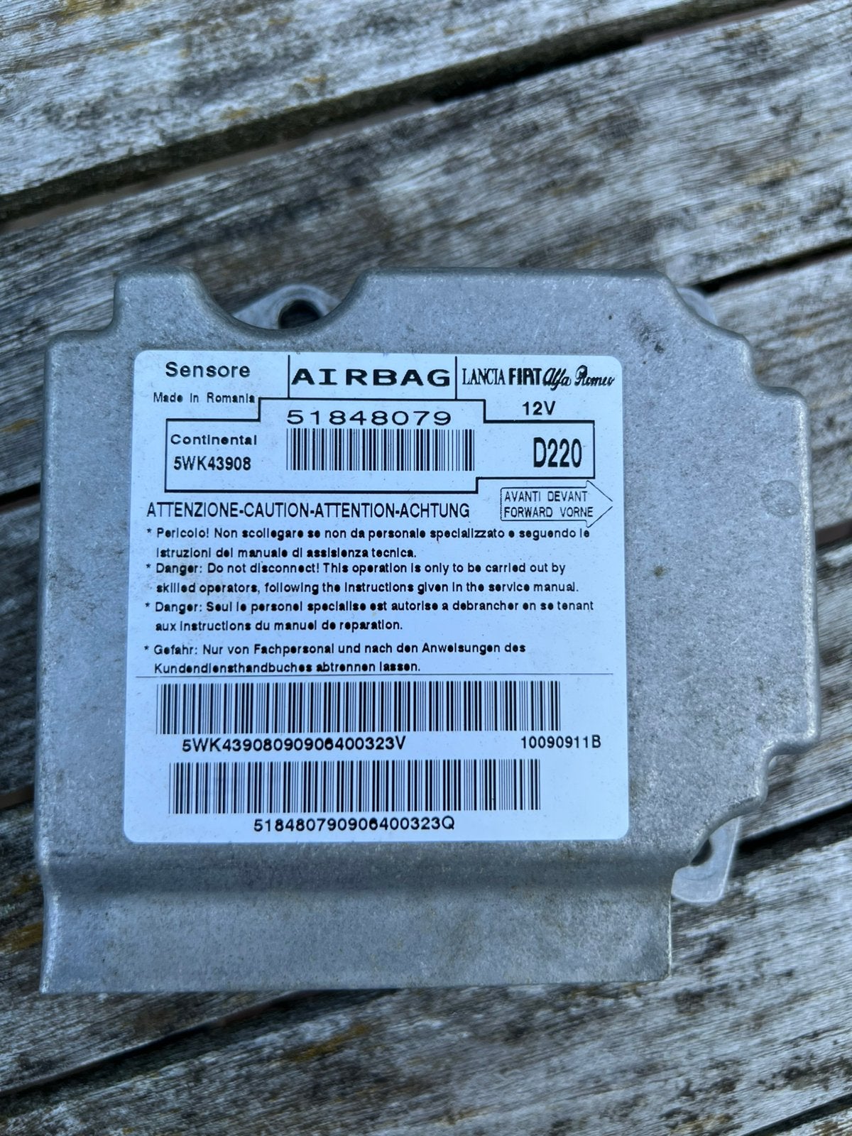 Airbag module Fiat 500 Ford KA, Ophalen of Verzenden, Gebruikt, Fiat