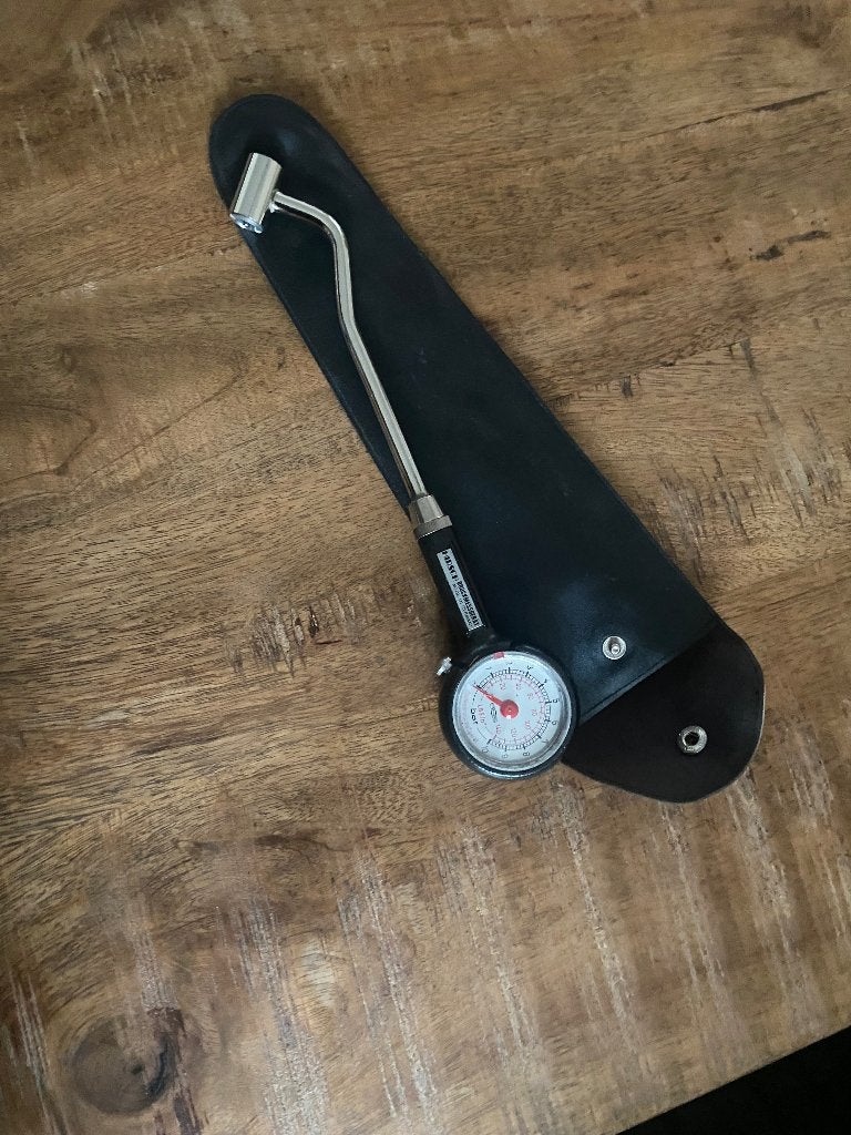 Retro bandenspanning meter, Ophalen of Verzenden, Zo goed als nieuw