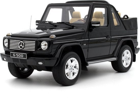 OttoMobile 1/18 Mercedes Benz G500 Cabriolet zwart OT1040, Ophalen of Verzenden, Zo goed als nieuw, Auto, OttOMobile
