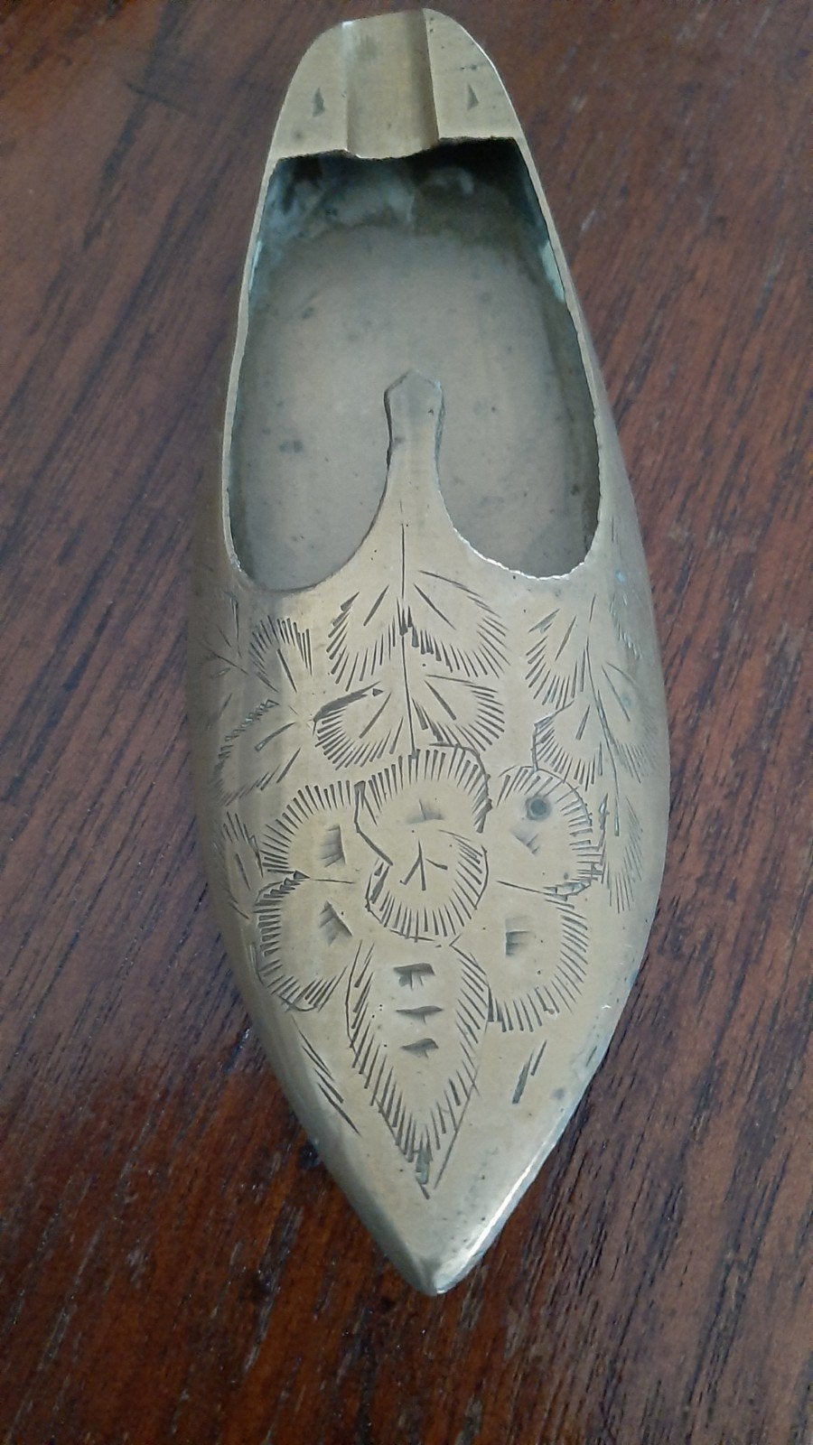 messing schoen asbak, Ophalen of Verzenden