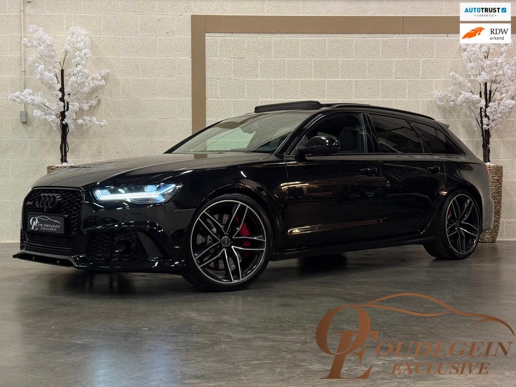 Audi A6 Avant 4.0 TFSI RS6 Quattro Plus / Pano / Camera / Ma, Auto's, Automaat, Gebruikt, Zwart, Vierwielaandrijving