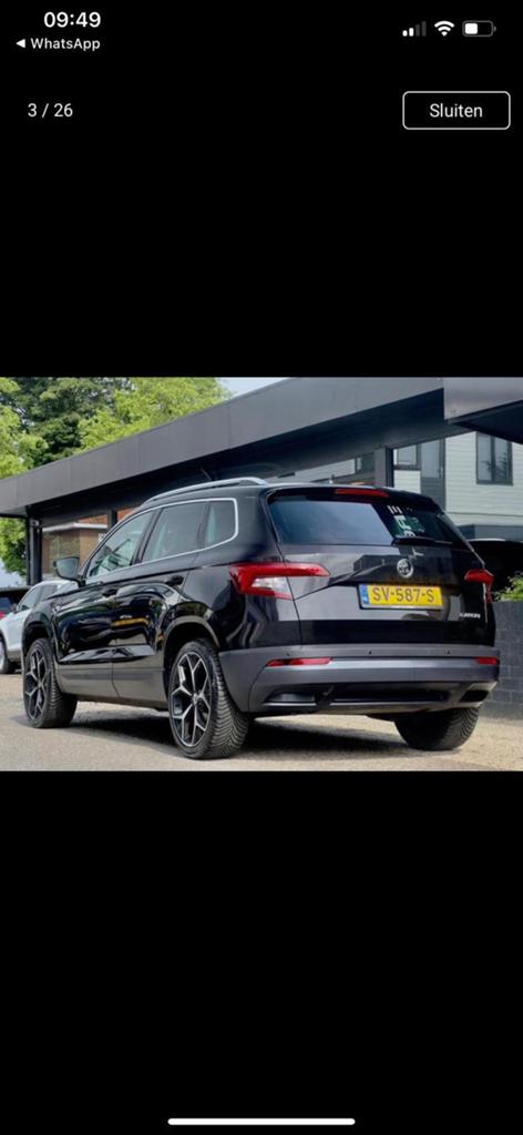 Skoda Karoq 1.5 TSI ACT Greentech 150pk Dsg-7 2018 Zwart, Auto's, Automaat, 1498 cc, 4 cilinders, Zwart