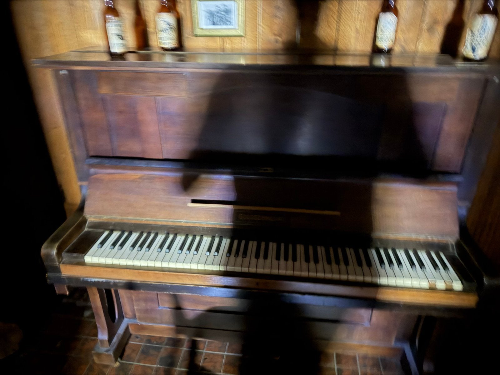 Antieke Piano - G. GOLDSCHMEDING - Bruin Hout, Ophalen, Gebruikt, Bruin, Piano