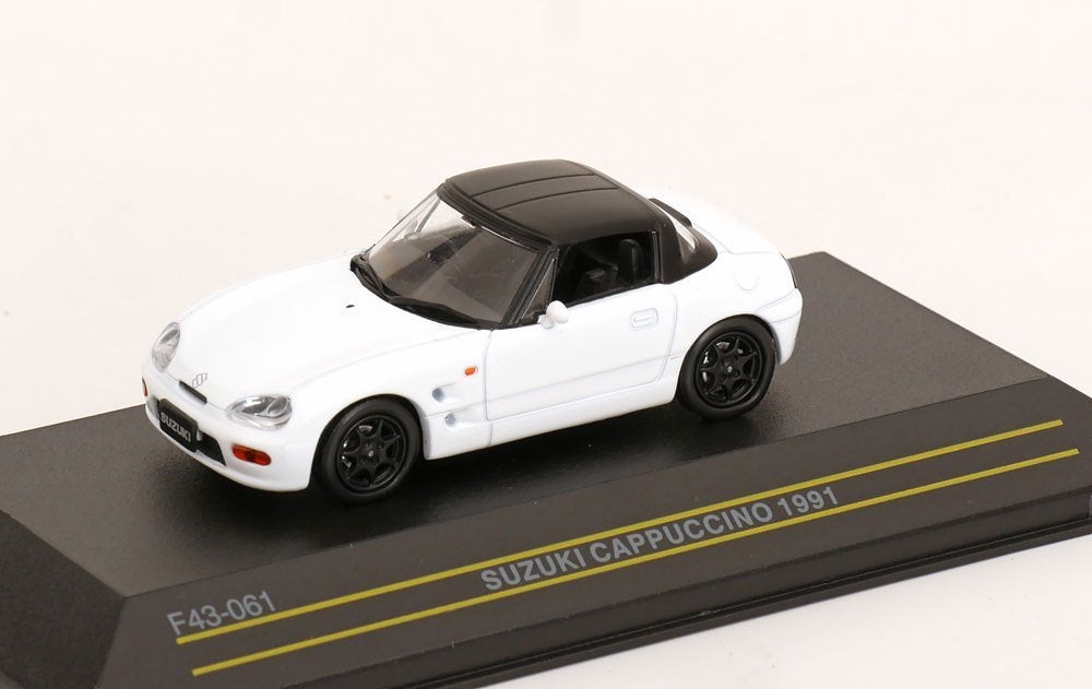 Suzuki Cappuccino met Softtop 1991 Wit / Zwart 1-43 First43, Overige merken, Tschuiten@hotmail.com, Duitsland, Auto