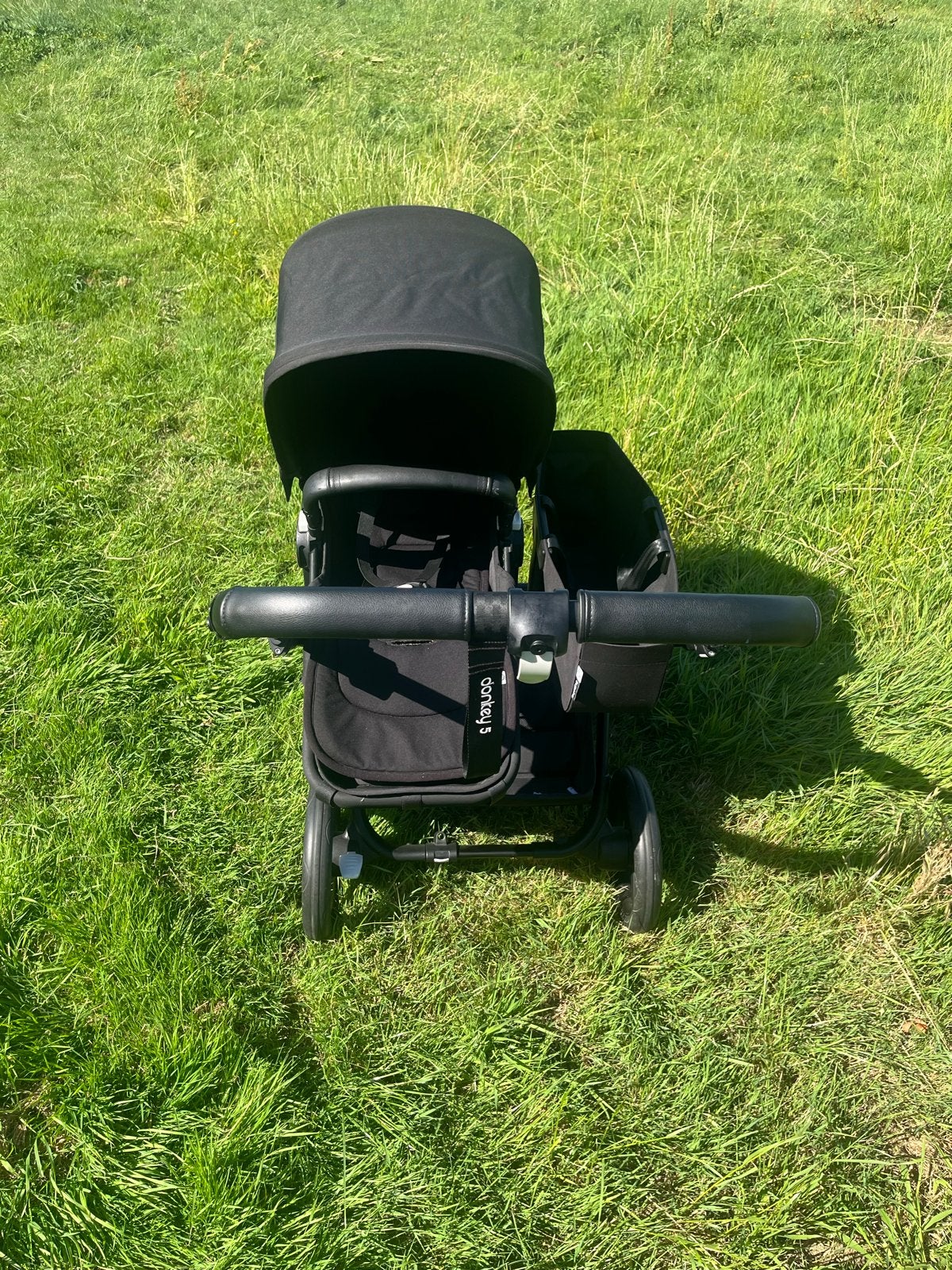 Bugaboo Duo Wagen All Black - Zo goed als nieuw, Ophalen, Zo goed als nieuw, Combiwagen, Duowagen