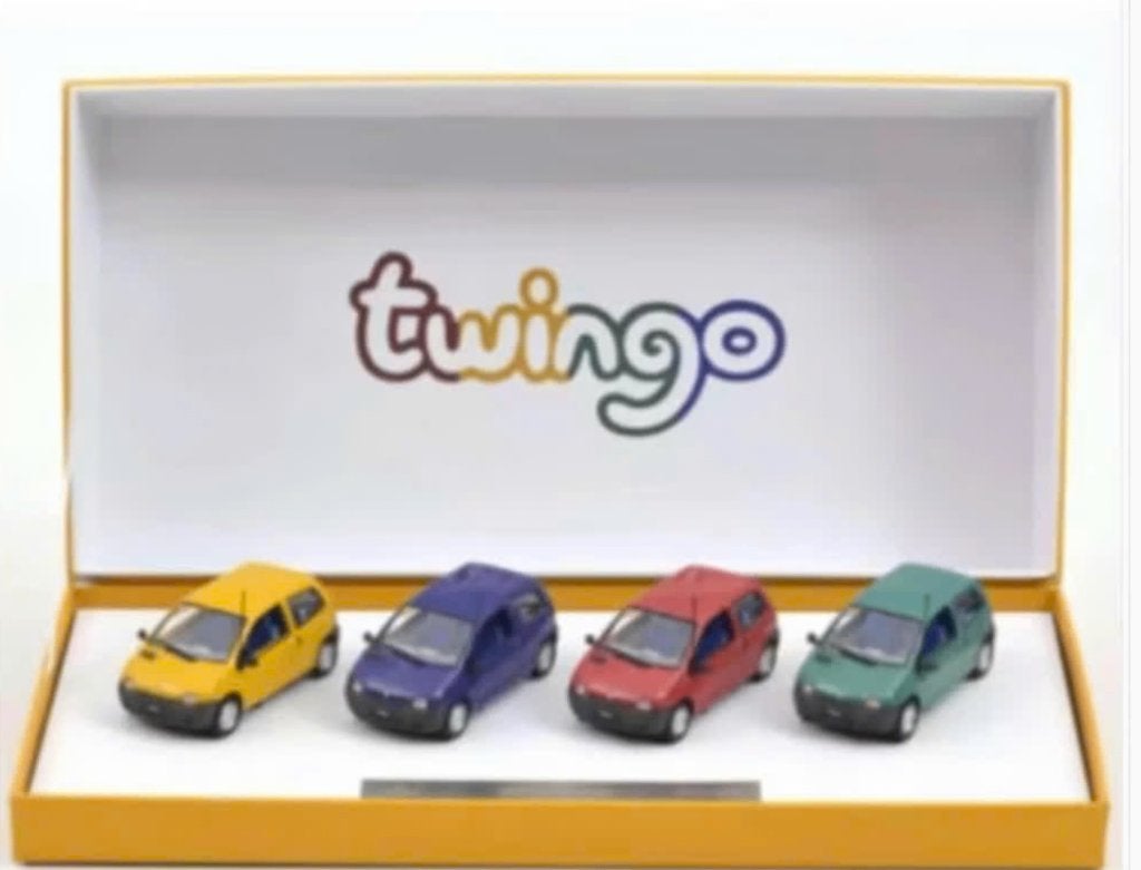 Renault Twingo 1993 4 cars Gift box 1:43 lim.ed NOREV 517423, Verzenden, Nieuw, Auto, Norev