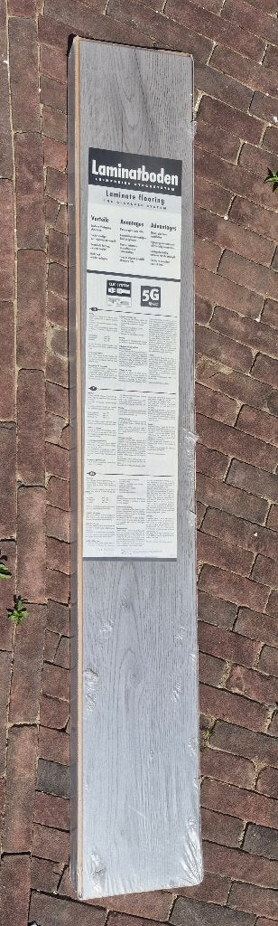 Laminaat, plint, ondervloer, Ophalen, 50 tot 150 cm, Zo goed als nieuw, 10 m² of meer