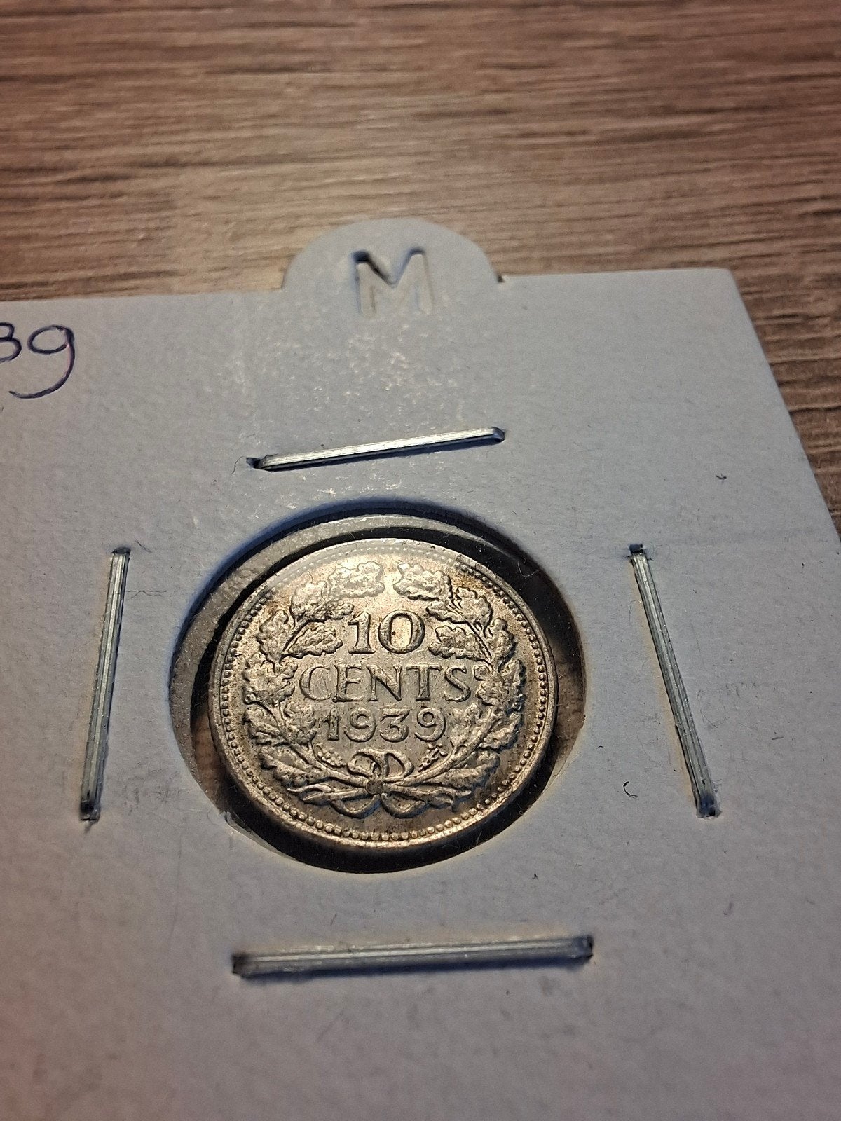 Dubbeltje / 10 cent 1939 | Wilhelmina | Erg mooie staat, Zilver, Ophalen of Verzenden, 10 cent, Koningin Wilhelmina
